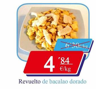 Congelados Copos Revuelto de bacalao dorado oferta
