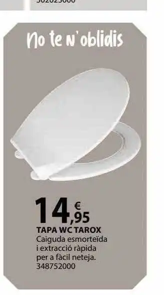 Fes Més Tapa wc tarox oferta