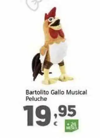 HiperDino Bartolito gallo musical peluche oferta