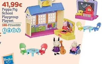 Peppa pig school playgroup playset