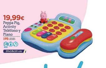 Super Juguete Peppa pig activity teléfono y piano oferta