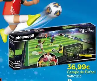 Super Juguete Playmobil campo de fútbol oferta