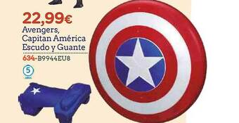 Super Juguete Avengers capitán américa escudo y guante oferta