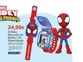 Super Juguete El reloj educativo de spidey y su superequipo oferta