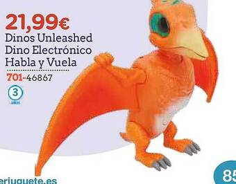 Dinos unleashed dino electrónico habla y vuela