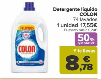 Carrefour Detergente líquido colon oferta