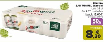 Carrefour Cerveza san miguel especial oferta