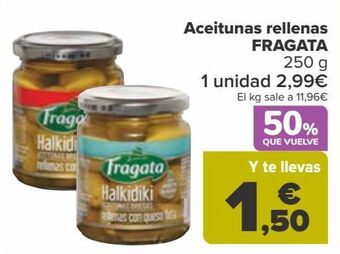 Carrefour Aceitunas rellenas fragata oferta