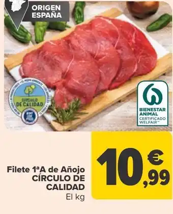Carrefour Filete 1ª de añojo círculo de calidad oferta