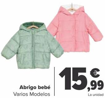 Carrefour Abrigo bebé oferta