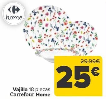 Carrefour Vajilla 18 piezas carrefour home oferta