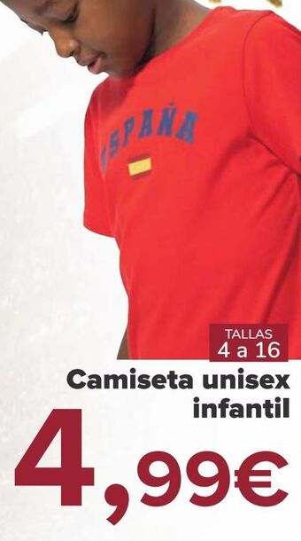 Carrefour Camiseta unisex infantil oferta