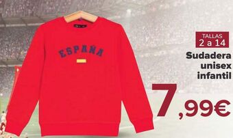 Carrefour Sudadera unisex infantil oferta