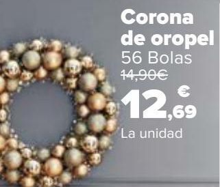 Carrefour Corona de oropel oferta