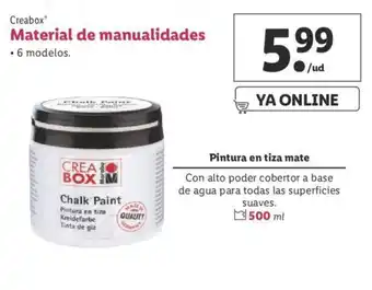 Lidl Creabox Material de manualidades oferta