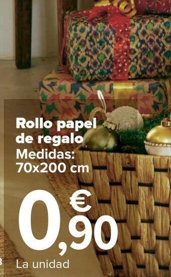 Carrefour Rollo papel de regalo oferta