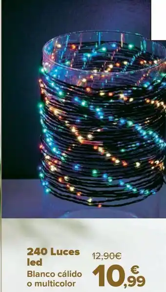 Carrefour 240 luces led oferta