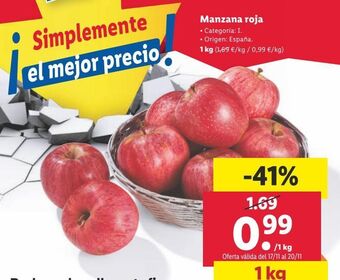 Lidl Manzanas oferta