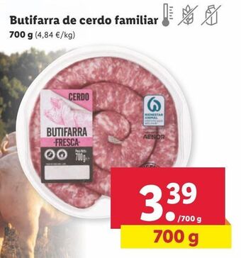 Lidl Butifarra oferta