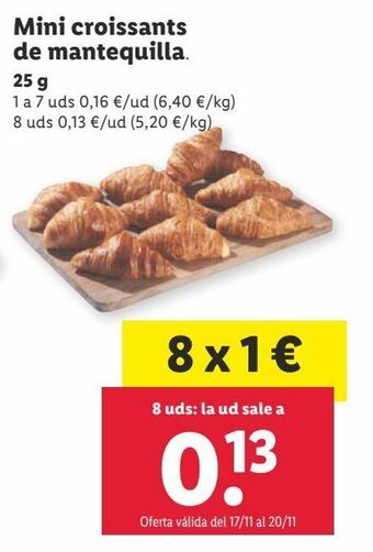 Lidl Mini croissant oferta