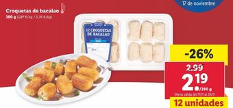 Lidl Croquetas de bacalao oferta