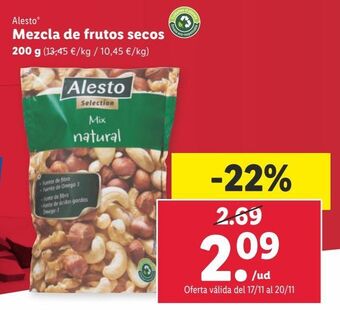 Lidl Frutos secos alesto oferta