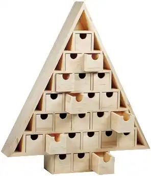 Alcampo Calendario de adviento en madera oferta