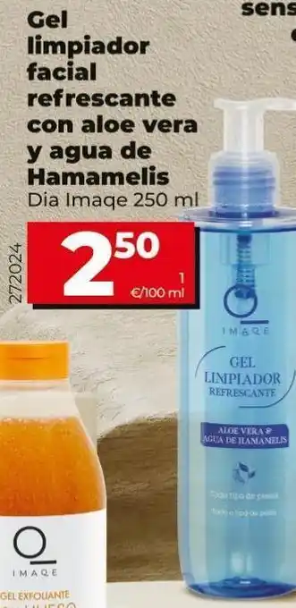 Maxi Dia Gel limpiador facial refrescante con aloe vera y agua de hamamelis oferta