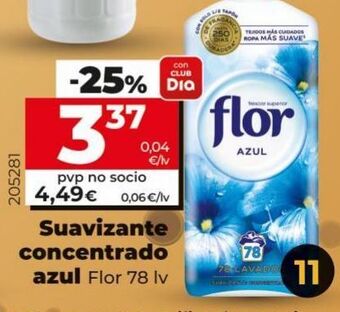 Maxi Dia Suavizante concentrado azul oferta