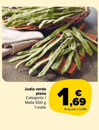 Carrefour Market Judía verde plana oferta