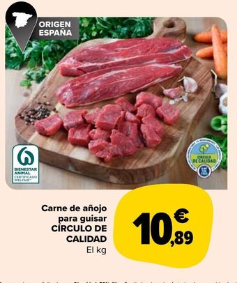 Carrefour Market Carne de añojo para guisar círculo de calidad oferta