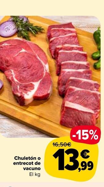 Carrefour Market Chuletón o entrecot de vacuno oferta