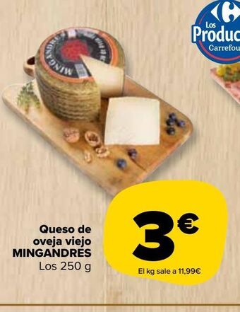 Carrefour Market Queso de oveja viejo mingandres oferta
