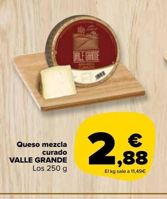 Carrefour Market Queso mezcla curado valle grande oferta