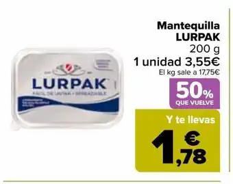 Carrefour Market Mantequilla lurpak oferta