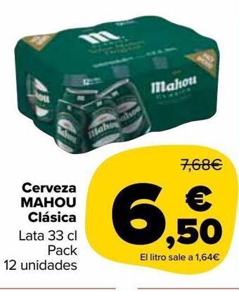 Carrefour Market Cerveza mahou clásica oferta