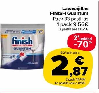 Carrefour Market Lavavajillas finish quantum oferta
