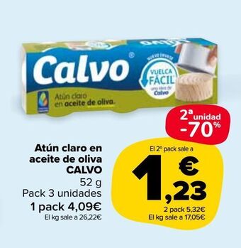 Carrefour Market Atún claro en aceite de oliva calvo oferta