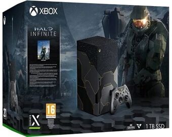 CeX 1 xbox series x, 1tb, halo infinite negro, (sin juegos), caja oferta