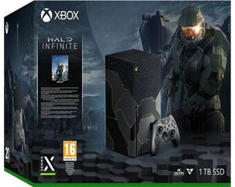 CeX 1 xbox series x, 1tb, halo infinite negro, (sin juegos), caja oferta