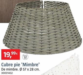 Bauhaus Cubre pie "mimbre" oferta