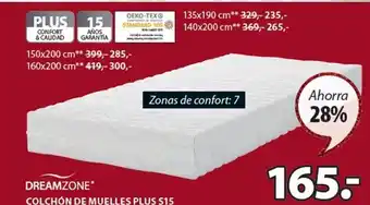 JYSK Colchones dreamzone oferta