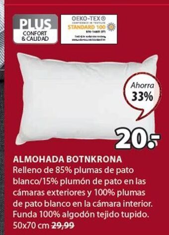 JYSK Almohada botnkrona oferta