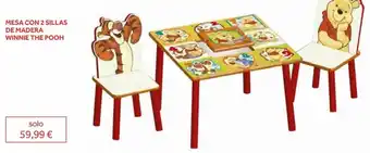 Prénatal Conjunto mesa y sillas winnie the pooh oferta