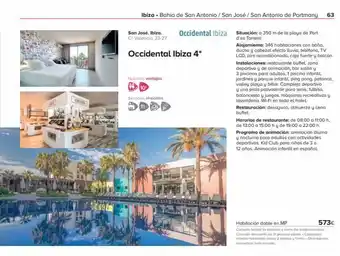 Viajes El Corte Inglés 2498 ibiza - bahía de san antonio / san josé / san antonio de portmany 63 san josé. ibiza. c/ valencia, 23-27. occidental oferta