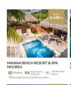 Viajes El Corte Inglés Manava beach resort & spa moorea primera 101 alojamiento y desayuno *oferta larga estancia aplicada en precio desde 2.48 oferta