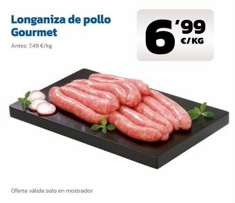 AhorraMas Longaniza de pollo gourmet oferta