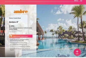 Viajes El Corte Inglés Ambre abun resort mauritive palmar. coastal road. ambre 4* 2.235€ precio desde por persona en habitación doble superior oferta
