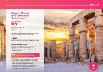Viajes El Corte Inglés Egipto - pasión en el mar rojo 12 días. 11 noches nuestros ventajas salidas desde españa lunes españa > el cairo > asuan oferta