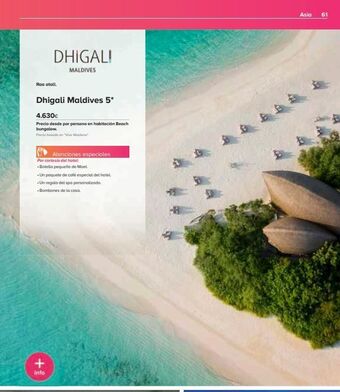 Viajes El Corte Inglés Dhigali maldives raa atoll. dhigali maldives 5* 4.630€ precio desde por persona en habitación beach bungalow. precio b oferta